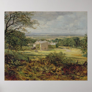 Englische Landschaft mit einem Haus, 19. Poster