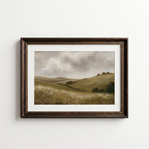 Englische Landschaftswiese Wandposter Poster
