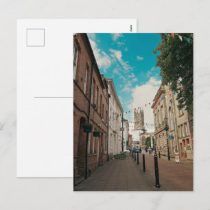 Englische Landstadt Feiertagspostkarte