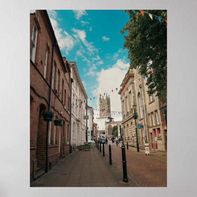 Englische Landstadt Poster (Vorne)