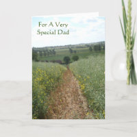 Englische Landszene mit Original-Vers für Papa