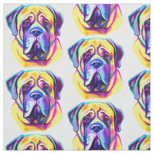 Englische Mastiff in Farben Stoff