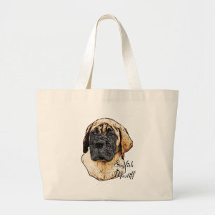 Englische Mastiff-Kunst-Geschenke Jumbo Stoffbeutel