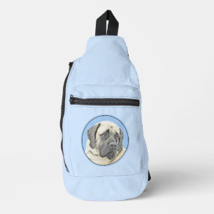 Englische Mastiff-Malerei Rehbraun Originale Haust Crossbody Bag