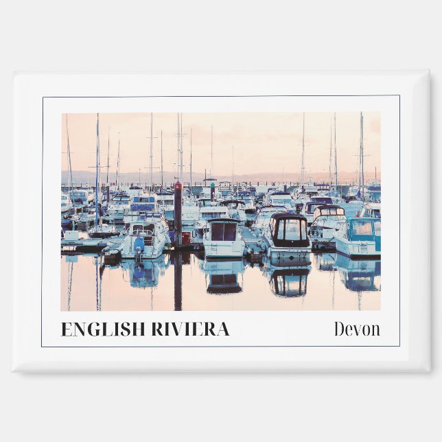 Englische Riviera, Torquay, Devon, England Magnet (Vorderseite)