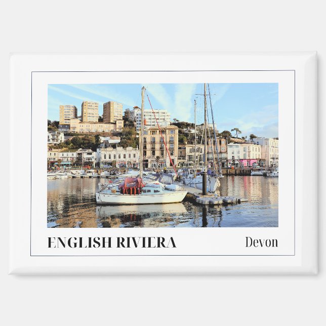 Englische Riviera, Torquay, Devon, England Magnet (Vorderseite)