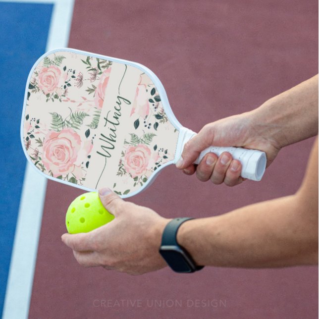 Englische Rose Garten Botanischer Garten Pickleball Schläger (Personalized Pickleball Paddle)