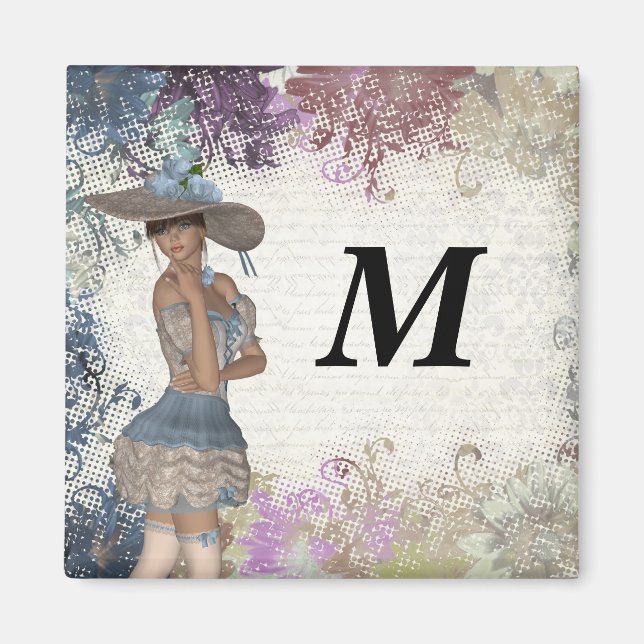 Englische Rose Magnet (Vorne)