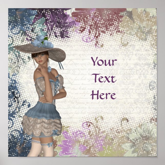 Englische Rose Poster (Vorne)