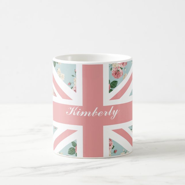 Englische Rosen-Gewerkschafts-Jack-Flagge Tasse (Mittel)