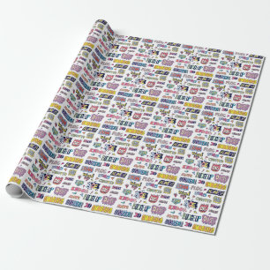 Englische Slangwörter, Doodle-Lettering Geschenkpapier