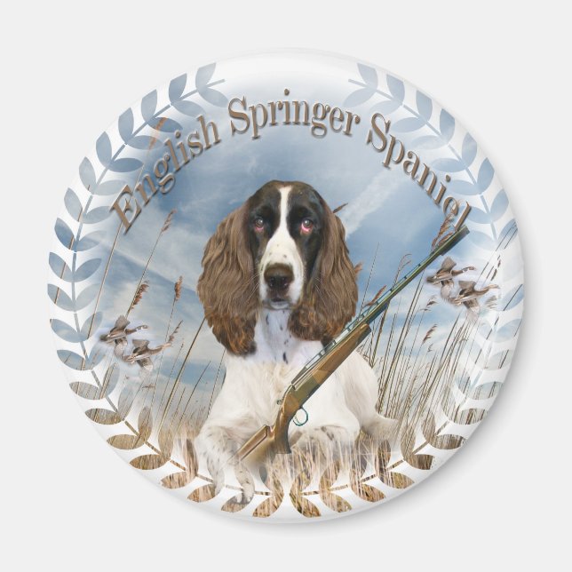 Englische Springer-Spaniel-Magnete Magnet (Vorne)