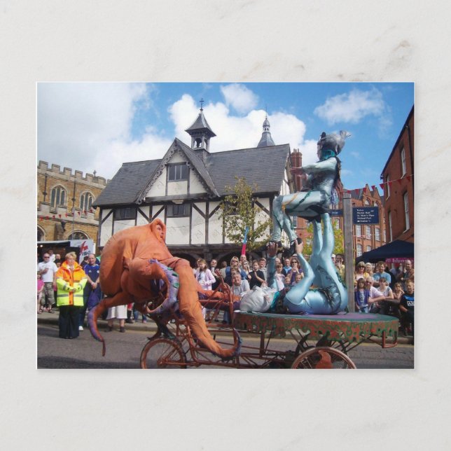 Englische Szenen, Market Harborough Carnival Postkarte (Vorderseite)