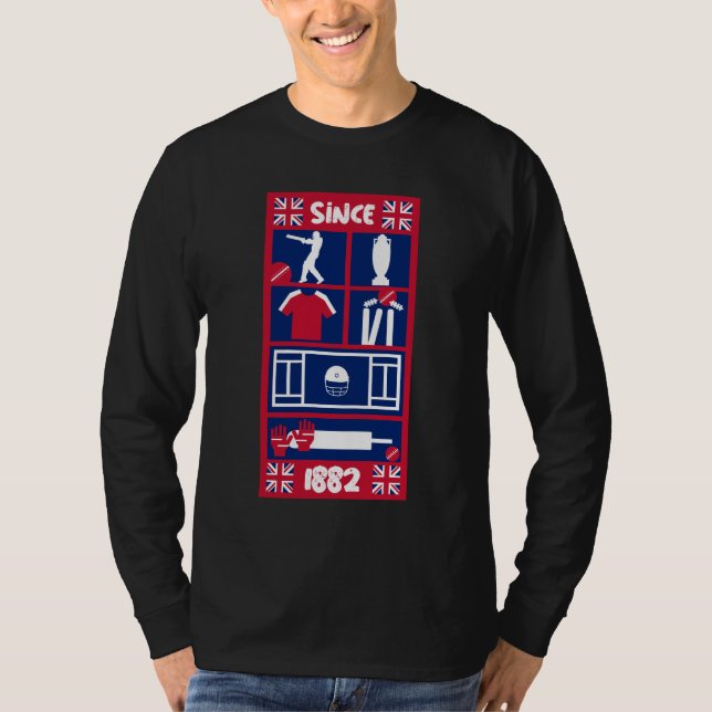 Englische Test Cricket T-Shirt (Vorderseite)