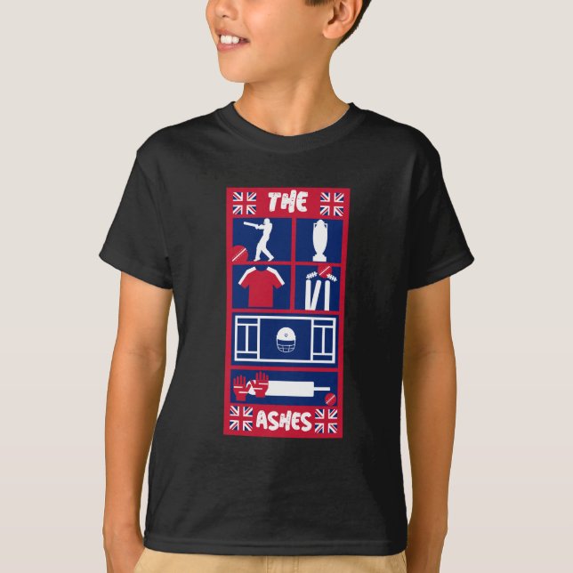 Englische Test Cricket T-Shirt (Vorderseite)
