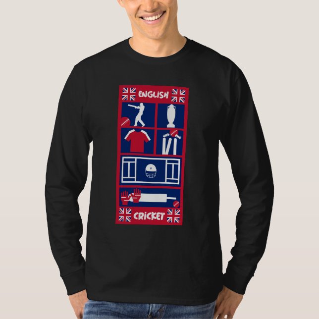 Englische Test Cricket T-Shirt (Vorderseite)