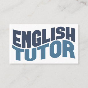 Englische Tutor-Visitenkarten Visitenkarte