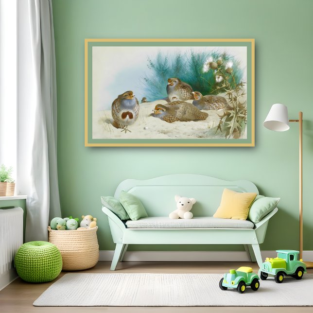 Englische Villa mit Schlucht und Diebstahl, Kunst Poster (Von Creator hochgeladen)