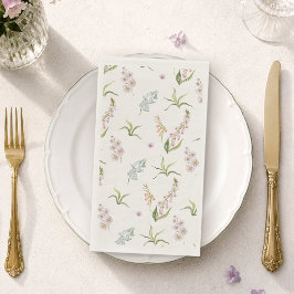 Englische Wiesen Botanische Hochzeit Serviette