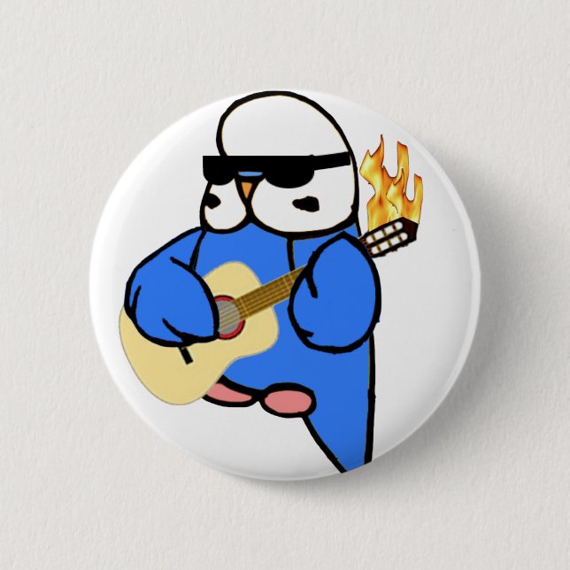 Englischer Budgie Unplugged Button (Vorderseite)