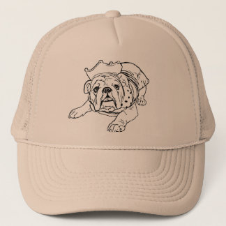 Englischer Bulldoggenhut Truckerkappe