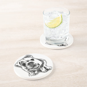 Englischer Bulldoggenwelpen-Untersetzer Getränkeuntersetzer