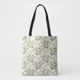 Englischer Chintz-Rosen, Olivgrün und Blau