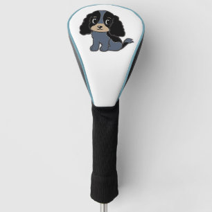 englischer Cocker spaniel blue roan and tan Cartoo Golf Headcover