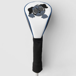 englischer Cocker spaniel blue roan peeking Cartoo Golf Headcover