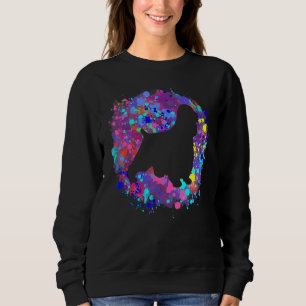Englischer Cocker Spaniel Hund Rosa Wasserfarben K Sweatshirt