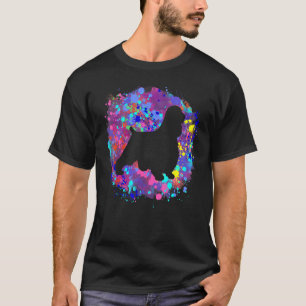 Englischer Cocker Spaniel Hund Rosa Wasserfarben K T-Shirt