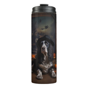 Englischer Cocker Spaniel Kürbisse Halloween Gruse Thermosbecher