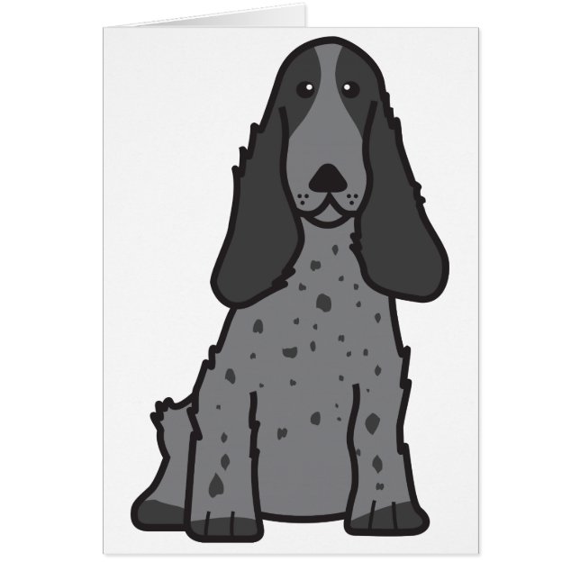 Englischer Cockerspaniel-HundeCartoon (Vorne)