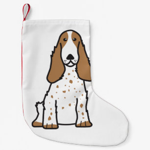 Englischer Cockerspaniel-HundeCartoon Kleiner Weihnachtsstrumpf