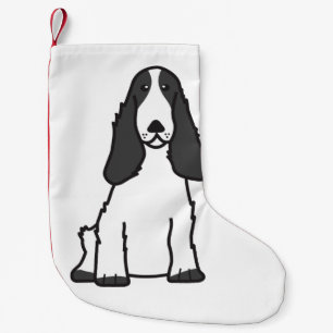 Englischer Cockerspaniel-HundeCartoon Kleiner Weihnachtsstrumpf