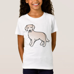 Englischer Cream Golden Retriever Cartoon Dog Zeic T-Shirt