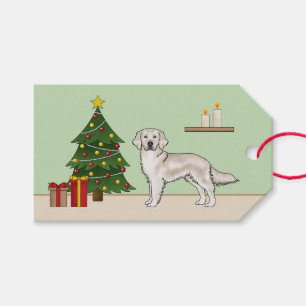 Englischer Cream Golden Retriever Dog Weihnachtsba Geschenkanhänger