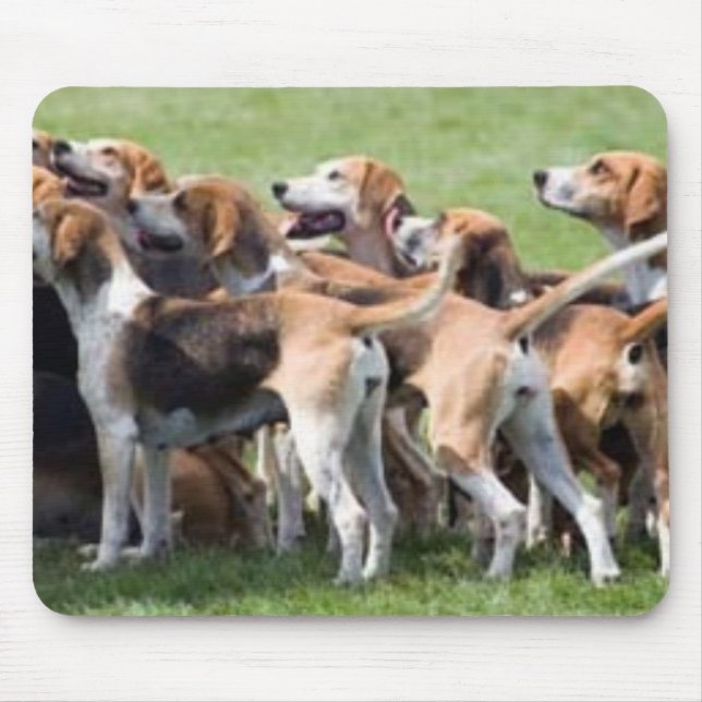 Englischer Foxhound Mousepad (Vorne)