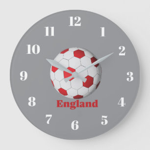 Englischer Fußball Große Wanduhr
