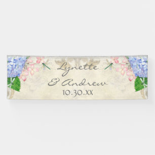 Englischer Gartenblaues Banner