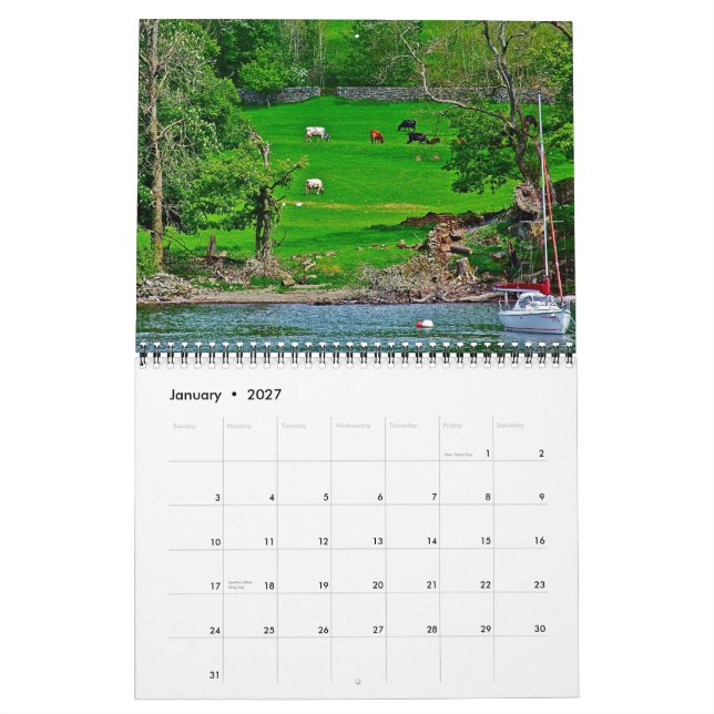 Englischer Landschafts-Nordkalender 2013 Kalender (Jan 2027)