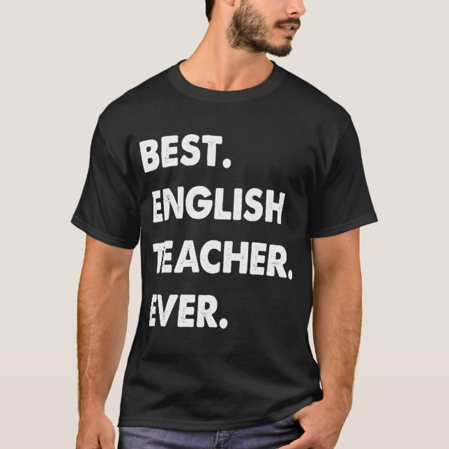 Englischer Lehrer Beruf Bester Englischlehrer Ev T-Shirt (Vorderseite)