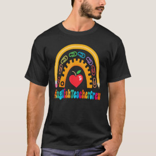 Englischer Lehrer Crew Bewertung Woche zurück Schu T-Shirt
