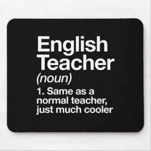 Englischer Lehrer definiert Spaß zurück in die Sch Mousepad