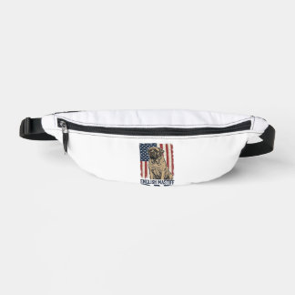 Englischer Mastiff-Vater Patriotisches Vintage-Hun Bauchtasche