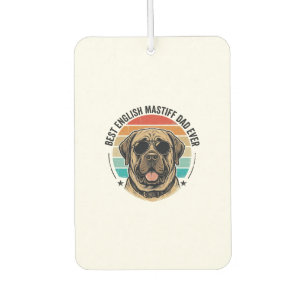 Englischer Mastiff-Vater Vintage-Sonnenuntergang-H Autolufterfrischer