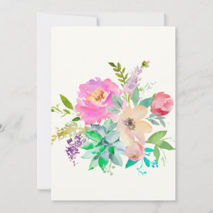 Englischer Nachmittag-Garten-Monogramm Einladung