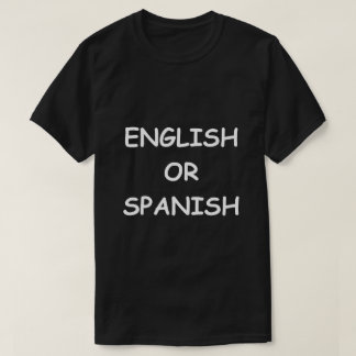 englischer oder spanischer T - Shirt