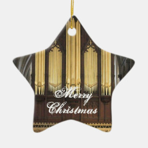 Englischer Orgel-Weihnachtsschmuck Keramik Ornament
