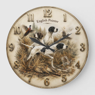 Englischer Pointer – Der ultimative Vogeljagdhund Große Wanduhr